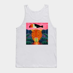 Leopard and Toucan Tank Top